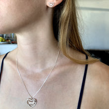 Load image into Gallery viewer, Cat Necklace and Earrings SET - Silver Stud - WeeShopyDog