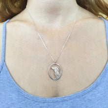 Load image into Gallery viewer, Dachshund Necklace and Dangle Earrings SET - Silver |Image - WeeShopyDog