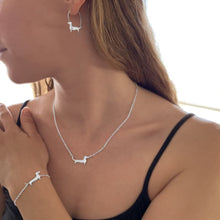 Load image into Gallery viewer, Dachshund Pendant Necklace - Silver/14K Gold-Plated |Line - WeeShopyDog