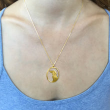 Load image into Gallery viewer, Dachshund Pendant Necklace - Silver/14K Gold-Plated |Image - WeeShopyDog