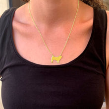 Load image into Gallery viewer, Pug Necklace and Stud Earrings SET - Silver/14K Gold-Plated |Line - WeeShopyDog