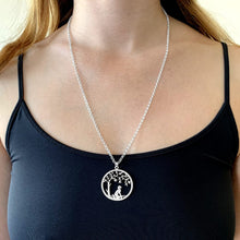 Load image into Gallery viewer, Poodle Little Tree Of Life Pendant Necklace - Silver/14K Gold-Plated - WeeShopyDog