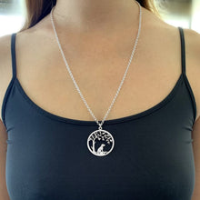 Load image into Gallery viewer, Beagle Little Tree Of Life Pendant Necklace - Silver/14K Gold-Plated - WeeShopyDog