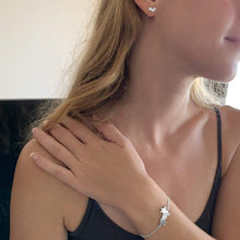 Load image into Gallery viewer, Corgi Bracelet and Stud Earrings SET - Silver/14K Gold-Plated |Line - WeeShopyDog