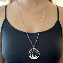 Load image into Gallery viewer, Beagle Tree Of Life Pendant Necklace - Silver/14K Gold-Plated - WeeShopyDog