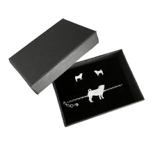Load image into Gallery viewer, Pug Bracelet and Stud Earrings SET - Silver/14K Gold-Plated |Line - WeeShopyDog