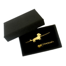 Load image into Gallery viewer, Wire Haired Dachshund Bracelet - 14K Gold-Plated - WeeShopyDog