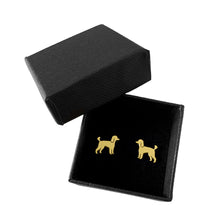 Load image into Gallery viewer, Poodle Stud Earrings - Silver/14K Gold-Plated |Line - WeeShopyDog
