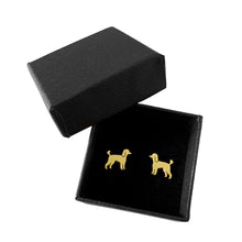Load image into Gallery viewer, Poodle Stud Earrings - Silver/14K Gold-Plated |Line - WeeShopyDog