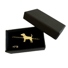 Load image into Gallery viewer, Beagle Bracelet - Silver/14K Gold-Plated |Line - WeeShopyDog