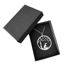 Load image into Gallery viewer, Beagle Little Tree Of Life Pendant Necklace - Silver/14K Gold-Plated - WeeShopyDog