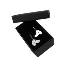 Load image into Gallery viewer, Dachshund Drop Earrings - Silver |Side - WeeShopyDog