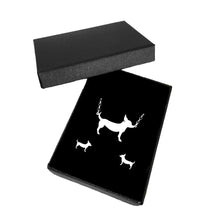 Load image into Gallery viewer, Chihuahua Necklace and Stud Earrings SET - Silver |Line - WeeShopyDog