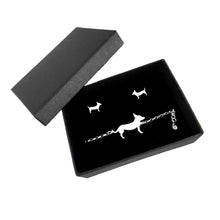 Load image into Gallery viewer, Chihuahua Bracelet and Stud Earrings SET - Silver/14K Gold-Plated |Line - WeeShopyDog