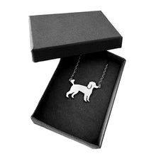 Load image into Gallery viewer, Poodle Pendant Necklace - Silver/14K Gold-Plated |Line - WeeShopyDog
