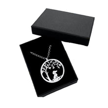 Load image into Gallery viewer, Dachshund Little Tree Of Life Pendant Necklace - Silver/14K Gold-Plated - WeeShopyDog
