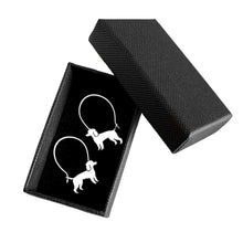 Load image into Gallery viewer, Poodle Hoop Earrings - Silver/14K Gold-Plated |Line - WeeShopyDog
