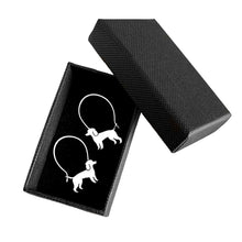 Load image into Gallery viewer, Poodle Hoop Earrings - Silver/14K Gold-Plated |Line - WeeShopyDog