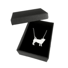 Load image into Gallery viewer, Pug Pendant Necklace - Silver/14K Gold-Plated |Line - WeeShopyDog