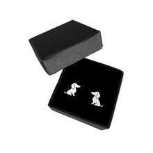 Load image into Gallery viewer, Dachshund Stud Earrings - Silver/14K Gold-Plated |Sweet - WeeShopyDog