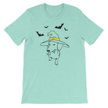 Load image into Gallery viewer, Dachshund Halloween Bats - Unisex/Men's T-shirt - WeeShopyDog