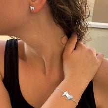 Load image into Gallery viewer, Pug Bracelet and Stud Earrings SET - Silver/14K Gold-Plated |Line - WeeShopyDog