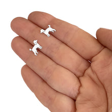Load image into Gallery viewer, Poodle Stud Earrings - Silver/14K Gold-Plated |Line - WeeShopyDog