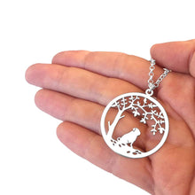 Load image into Gallery viewer, Pug Little Tree Of Life Pendant Necklace - Silver/14K Gold-Plated - WeeShopyDog