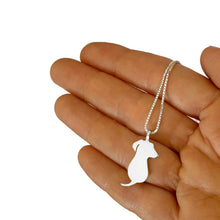 Load image into Gallery viewer, Dachshund Necklace and Dangle Earrings SET - Silver |Friend - WeeShopyDog