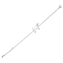 Load image into Gallery viewer, Beagle Bracelet and Stud Earrings SET - Silver/14K Gold-Plated |Line - WeeShopyDog