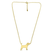 Load image into Gallery viewer, Beagle Pendant Necklace - Silver/14K Gold-Plated |Line - WeeShopyDog