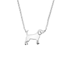 Load image into Gallery viewer, Beagle Pendant Necklace - Silver/14K Gold-Plated |Line - WeeShopyDog