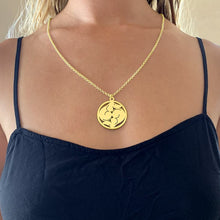 Load image into Gallery viewer, Dachshund Yin Yang Pendant Necklace - Silver/14K Gold-Plated - WeeShopyDog