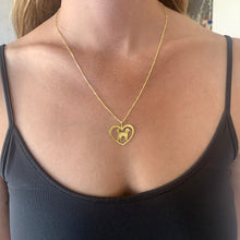 Load image into Gallery viewer, Poodle Necklace and Stud Earrings SET - Silver/14K Gold-Plated |Heart