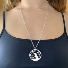 Load image into Gallery viewer, Dachshund Sunshine Pendant Necklace - Silver/14K Gold-Plated - WeeShopyDog