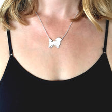 Load image into Gallery viewer, Shih Tzu Pendant Necklace - Silver - WeeShopyDog