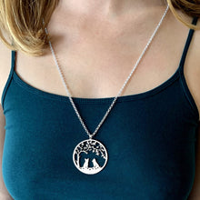Load image into Gallery viewer, Yorkie Necklace - Silver Tree Of Life - WeeShopyDog
