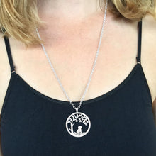 Load image into Gallery viewer, Shih Tzu Necklace - Silver Tree Of Life Pendant - WeeShopyDog