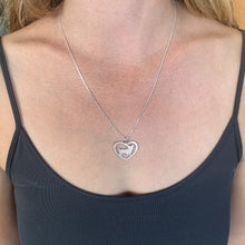 Load image into Gallery viewer, Yorkie Necklace and Stud Earrings SET - Silver/14K Gold-Plated |Heart