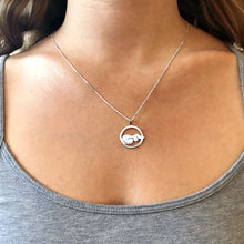 Load image into Gallery viewer, Dachshund Pendant Necklace - Silver/14K Gold-Plated |Dog Circle - WeeShopyDog