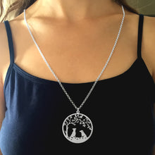 Load image into Gallery viewer, Jack Russell Necklace - Silver - Tree Of Life - WeeSopyDog