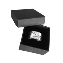 Load image into Gallery viewer, Dachshund Ring - Silver |Line - WeeShopyDog