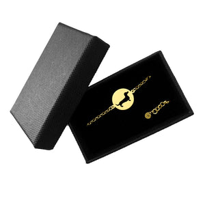Dachshund Bracelet - 14K Gold-Plated Charm - WeeShopyDog