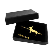 Load image into Gallery viewer, Chihuahua Bracelet - Silver/14K Gold-Plated |Line - WeeShopyDog