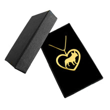 Load image into Gallery viewer, French Bulldog Pendant Necklace - 14k Gold Plated Heart - WeeShopyDog