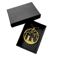 Load image into Gallery viewer, Shih Tzu Pendant - 14K Gold-Plated Tree Of Life Necklace - WeeShopyDog