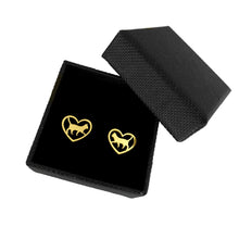 Load image into Gallery viewer, Cat Stud Earrings - 14k Gold-Plated Earrings - WeeShopyDog