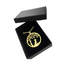 Load image into Gallery viewer, Chihuahua Little Tree Of Life Pendant Necklace - Silver/14K Gold-Plated - WeeShopyDog