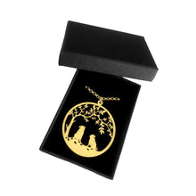 Load image into Gallery viewer, Pug Tree Of Life Pendant Necklace - Silver/14K Gold-Plated - WeeShopyDog