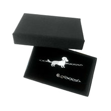 Load image into Gallery viewer,  Wire Haired Dachshund Bracelet - Silver - WeeShopyDog